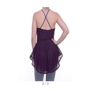 🆕 with tags Deep purple lace Tank Top.